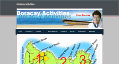 Desktop Screenshot of boracayactivities.weebly.com