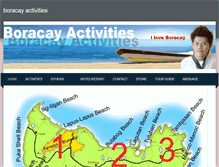 Tablet Screenshot of boracayactivities.weebly.com