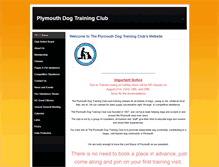 Tablet Screenshot of plymouthdogtrainingclub.weebly.com
