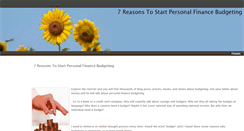 Desktop Screenshot of personalfinancebudgeting.weebly.com