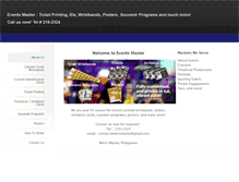 Tablet Screenshot of eventsmaster.weebly.com