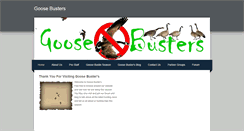 Desktop Screenshot of goosebusters.weebly.com