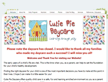 Tablet Screenshot of cutiepiedaycare.weebly.com