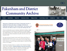 Tablet Screenshot of fakenhamcommunityarchive.weebly.com