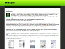 Tablet Screenshot of mysurgery.weebly.com