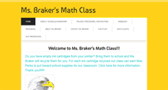 Desktop Screenshot of msbraker.weebly.com