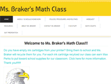 Tablet Screenshot of msbraker.weebly.com