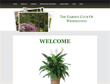 Tablet Screenshot of gardenclubofweddington.weebly.com