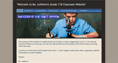Desktop Screenshot of mslefebvre.weebly.com