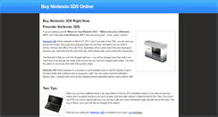 Desktop Screenshot of buynintendo3ds.weebly.com