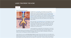 Desktop Screenshot of lasertreatmentforacne.weebly.com