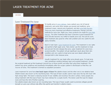 Tablet Screenshot of lasertreatmentforacne.weebly.com