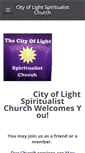 Mobile Screenshot of cityoflightspiritualistchurch.weebly.com
