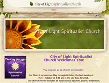 Tablet Screenshot of cityoflightspiritualistchurch.weebly.com
