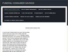 Tablet Screenshot of funeralconsumersavings.weebly.com