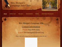 Tablet Screenshot of morgansclass.weebly.com