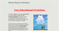 Desktop Screenshot of homebuyersseminar.weebly.com