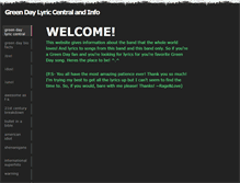 Tablet Screenshot of greendaylyriccentral.weebly.com