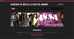 Desktop Screenshot of lacasadelmambo.weebly.com