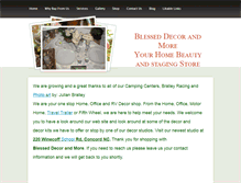 Tablet Screenshot of blesseddecor.weebly.com