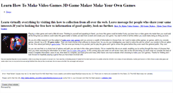 Desktop Screenshot of howtomakevideogames.weebly.com