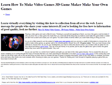 Tablet Screenshot of howtomakevideogames.weebly.com