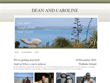 Tablet Screenshot of deanandcaroline.weebly.com