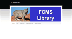 Desktop Screenshot of fcmslibrary.weebly.com
