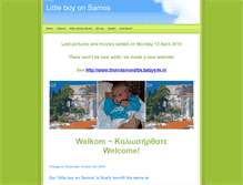 Tablet Screenshot of littleboyonsamos.weebly.com