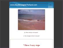 Tablet Screenshot of mauimessageinthesand.weebly.com