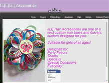 Tablet Screenshot of jlehairaccessories.weebly.com