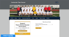 Desktop Screenshot of centennialtitansoccer.weebly.com