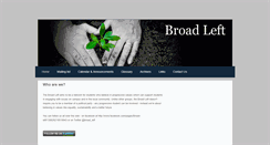 Desktop Screenshot of broadleft.weebly.com