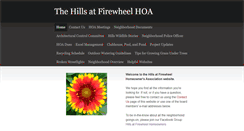 Desktop Screenshot of hillshoa.weebly.com