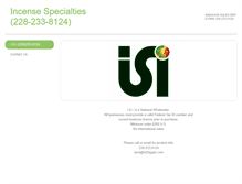 Tablet Screenshot of incensespecialties.weebly.com