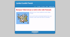 Desktop Screenshot of loretocrumlinfrench.weebly.com