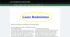 Desktop Screenshot of laoisbadmintonassociation.weebly.com