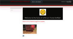 Desktop Screenshot of jeffersonforestsoftball.weebly.com