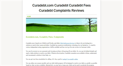 Desktop Screenshot of curadebt.weebly.com