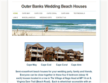 Tablet Screenshot of outerbanksweddingbeachhouses.weebly.com