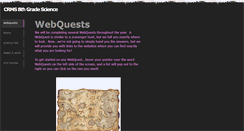 Desktop Screenshot of crmsweirdscience.weebly.com