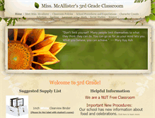 Tablet Screenshot of missmcallister.weebly.com