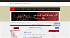 Desktop Screenshot of newarkandsherwoodconcertband.weebly.com