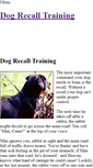 Mobile Screenshot of dog-recall-training.weebly.com
