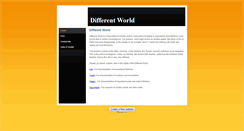 Desktop Screenshot of different-world.weebly.com