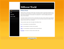 Tablet Screenshot of different-world.weebly.com