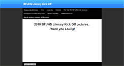 Desktop Screenshot of literarykickoff.weebly.com