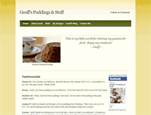 Tablet Screenshot of geoffspuddingsandstuff.weebly.com