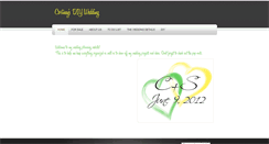 Desktop Screenshot of cortneysdiywedding.weebly.com