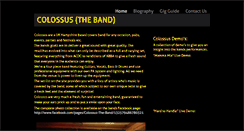 Desktop Screenshot of colossustheband.weebly.com